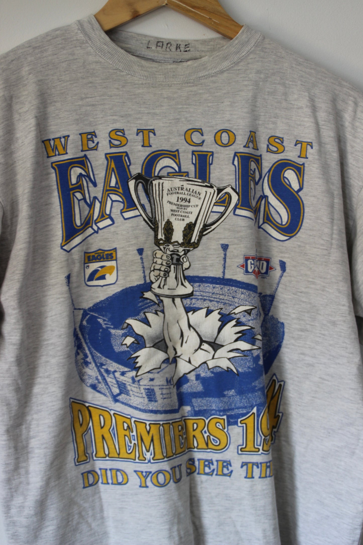 Vintage West Coast Eagles Premiership T-Shirt