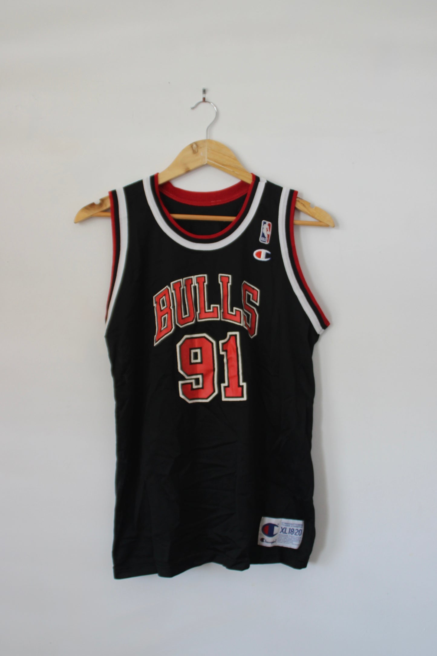 Vintage 90's Chicago Bulls Dennis Rodman Champion Jersey